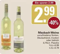 WEZ Maybach Weine Angebot