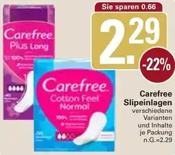 WEZ Carefree Slipeinlagen Angebot