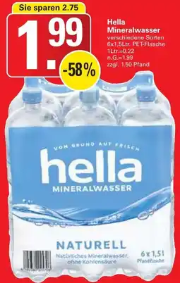 WEZ Hella Mineralwasser Angebot