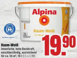 B1 Discount Baumarkt Alpina Raum-Weiß Angebot