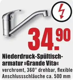 B1 Discount Baumarkt Niederdruck-Spültischarmatur Grande Vita Angebot