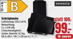 B1 Discount Baumarkt Respekta Schräghaube Angebot