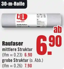 B1 Discount Baumarkt b1 Raufaser Angebot