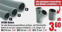 B1 Discount Baumarkt HTEM-Rohre Angebot
