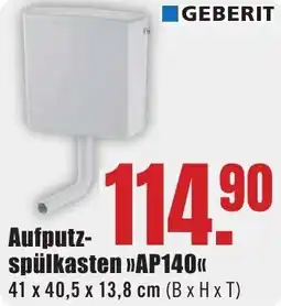 B1 Discount Baumarkt GEBERIT Aufputzspülkasten AP140 Angebot