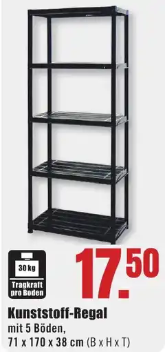 B1 Discount Baumarkt Kunststoff-Regal Angebot