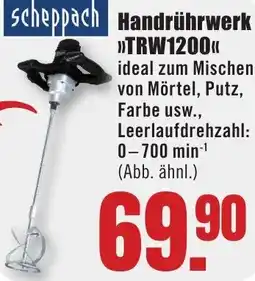 B1 Discount Baumarkt Scheppach Handrührwerk TRW1200 Angebot