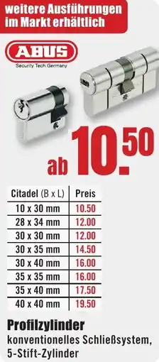 B1 Discount Baumarkt ABUS Profilzylinder Angebot