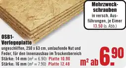 B1 Discount Baumarkt OSB1 Verlegeplatte Angebot