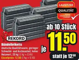 B1 Discount Baumarkt REKORD Bündelbriketts Angebot