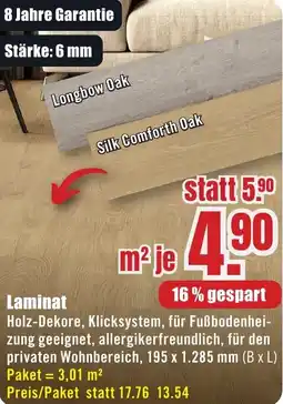 B1 Discount Baumarkt Laminat Angebot