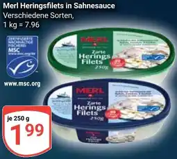 Globus Merl Heringsfilets in Sahnesauce Angebot