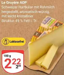 Globus Le Gruyère AOP Angebot