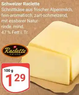 Globus Schweizer Raclette Angebot