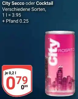 Globus City Secco oder Cocktail Angebot