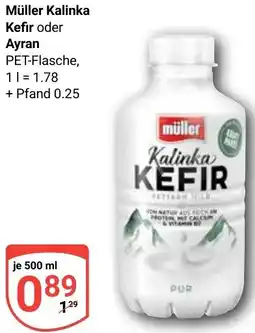 Globus Müller Kalinka Kefir oder Ayran Angebot
