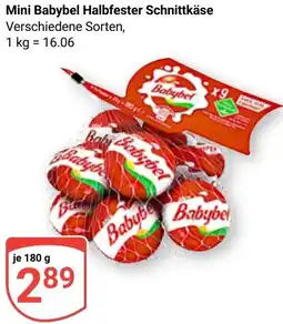 Globus Mini Babybel Halbfester Schnittkäse Angebot