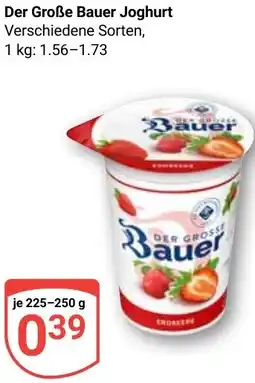 Globus Der Große Bauer Joghurt Angebot