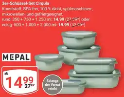 Globus MEPAL 3er-Schüssel-Set Cirqula Angebot