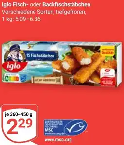 Globus Iglo Fisch- oder Backfischstäbchen Angebot