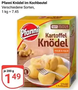 Globus Pfanni Knödel im Kochbeutel Angebot