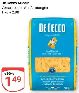 Globus De Cecco Nudeln Angebot