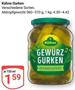 Globus Kühne Gurken Angebot