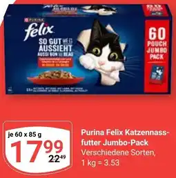 Globus Purina Felix Katzennassfutter Jumbo-Pack Angebot