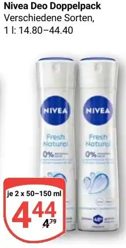Globus Nivea Deo Doppelpack Angebot