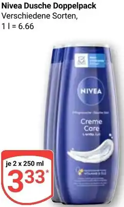 Globus Nivea Dusche Doppelpack Angebot