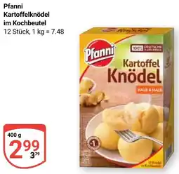 Globus Pfanni Kartoffelknödel im Kochbeutel Angebot