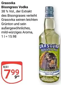 Globus Grasovka Bisongrass Vodka Angebot