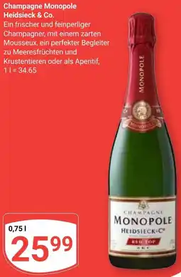 Globus Champagne Monopole Heidsieck & Co. Angebot