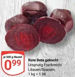 Globus Rote Bete gekocht Angebot