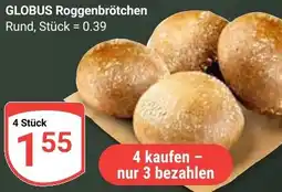 Globus GLOBUS Roggenbrötchen Angebot