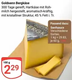 Globus Goldsenn Bergkäse Angebot