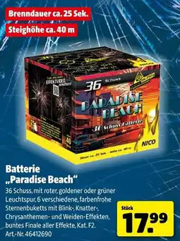 Hagebau NICO Batterie ,,Paradise Beach" Angebot