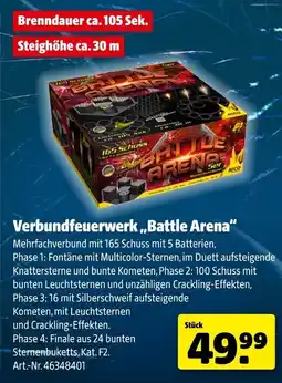 Hagebau NICO Verbundfeuerwerk,,Battle Arena" Angebot