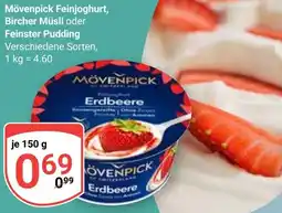 Globus Mövenpick Feinjoghurt, Bircher Müsli oder Feinster Pudding Angebot