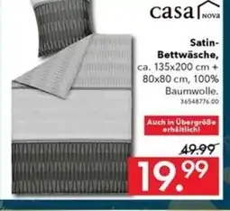 Franz Knuffmann casa NOVA Satin- Bettwäsche Angebot