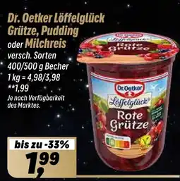 Simmel Dr. Oetker Löffelglück Grütze, Pudding oder Milchreis Angebot