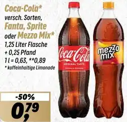 Simmel Coca-Cola, Fanta, Sprite oder Mezzo Mix Angebot