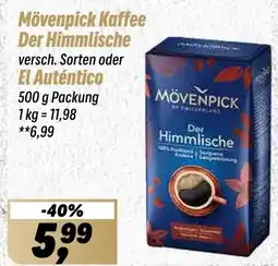 Simmel Mövenpick Kaffee Der Himmlische oder El Auténtico Angebot