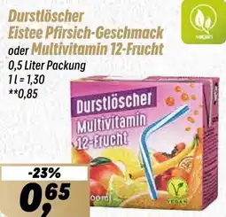 Simmel Durstlöscher Eistee Pfirsich-Geschmack oder Multivitamin 12-Frucht Angebot