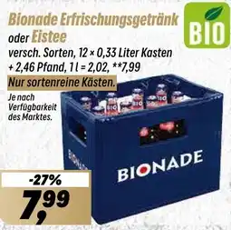 Simmel Bionade Erfrischungsgetränk oder Eistee Angebot