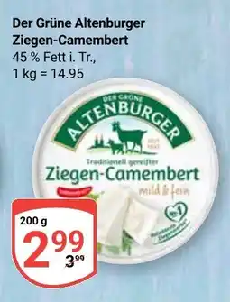Globus Der Grüne Altenburger Ziegen-Camembert Angebot