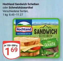 Globus Hochland Sandwich Scheiben oder Schmelzkäseartikel Angebot