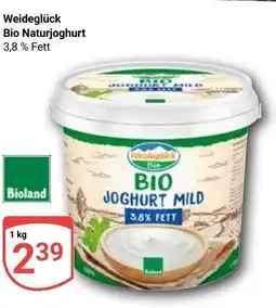 Globus Weideglück Bio Naturjoghurt Angebot
