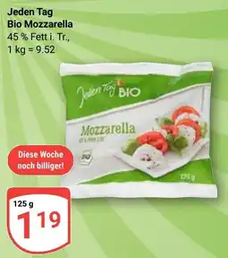 Globus Jeden Tag Bio Mozzarella Angebot