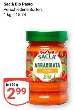 Globus Saclà Bio Pesto Angebot